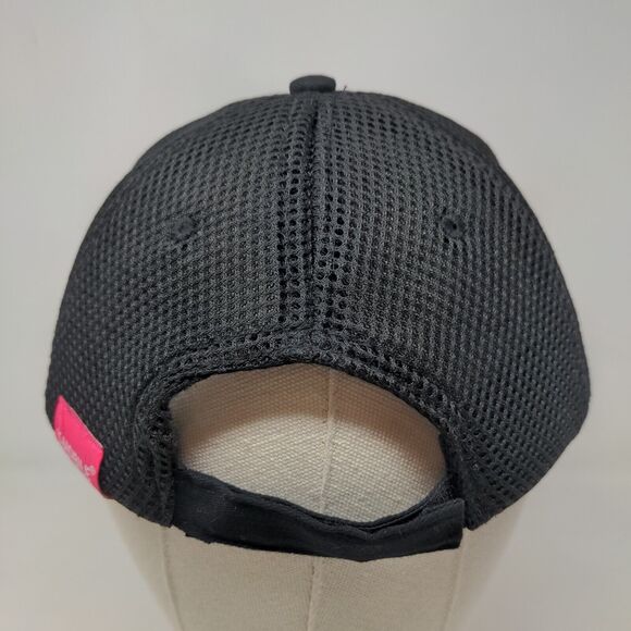 T Mobile Men's Strapback Hat Black Pink Size OSFA Embroidered Logo Cotton - Picture 5 of 7